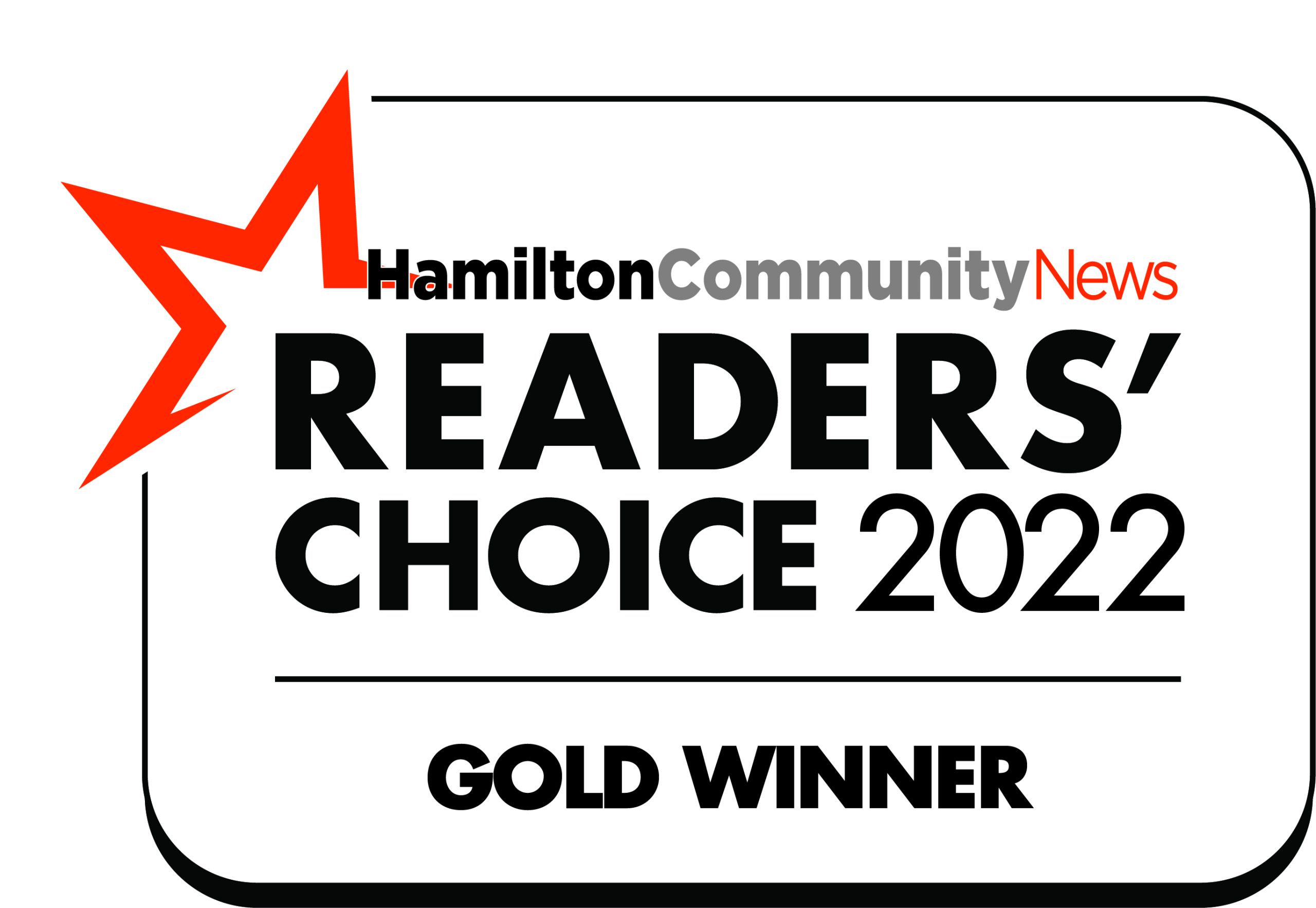 Readers Choice 2022 Gold Winner Award - Hamilton Community News