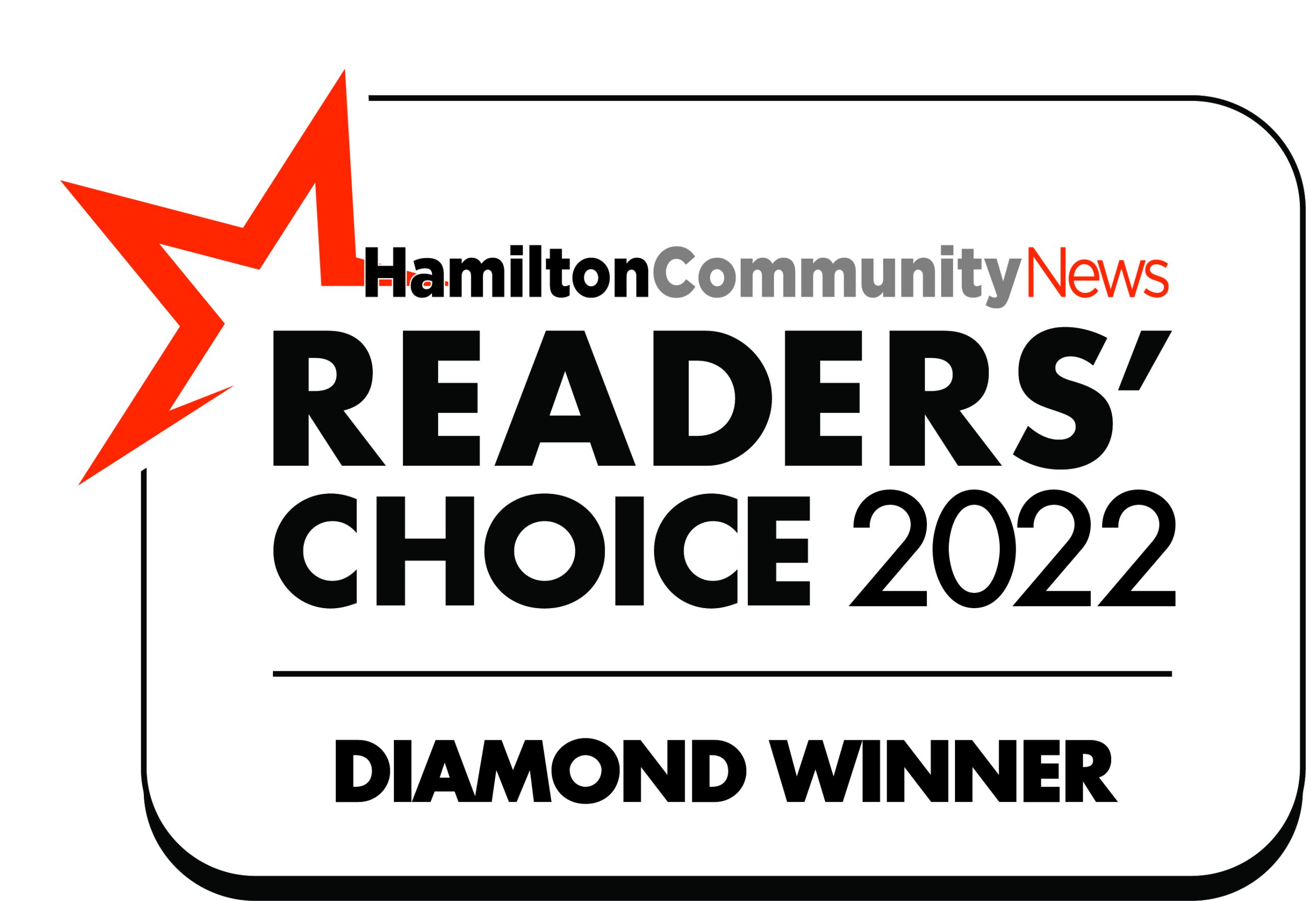 Readers Choice 2022 Diamond Winner Award - Hamilton Community News